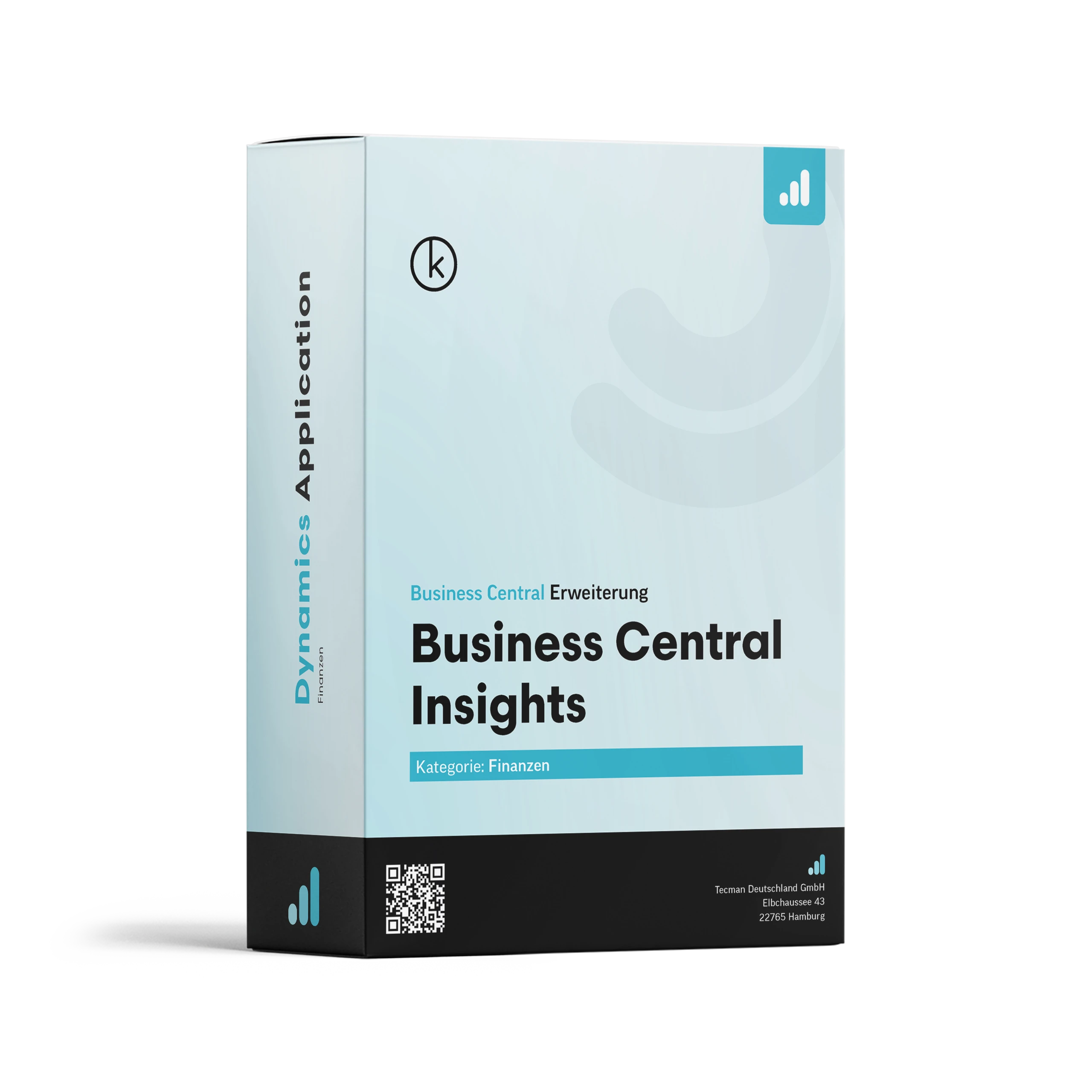 Eine Softwarebox die die App Business Central Insights von eKnowtion zeigt.