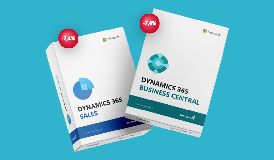 Tecman Blog Thumbnail - Microsoft senkt Preise für Business Central & Dynamics 365 Sales zum 01.02.2026